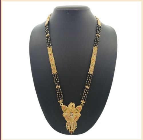 Golden Peacock Bloom Ritualwear Mangalsutra for Ceremonial Functions