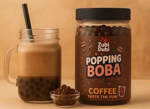 Coffee Boba Pearls, Brand Name : Zubi Dubi, Certification : FSSAI