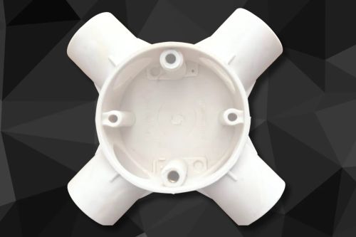 PVC Junction Box, Color : White, Black 20mm, 25mm