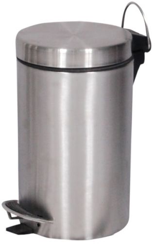 SS Pedal Dustbin 5 Ltr, Shape : Round for Indoor