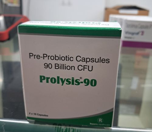 Prolysis 90 Pre Probiotic Capsule, Packaging Type : Box