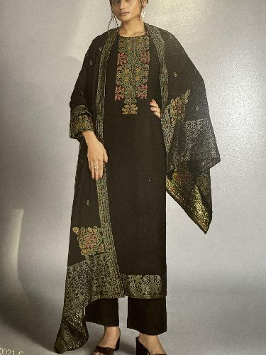 Black Reshan Weaving Woolen Suit