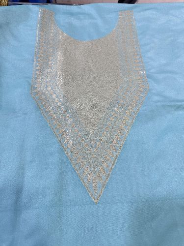 Sky Blue Ladies Silk Suit