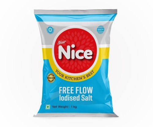 Nice Refined Iodised Free Flow Salt, Packaging Type : Non Woven Bags