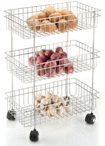 3 Layer Trolley, Wheel Type : Swivel, Handle Type : Telescopic