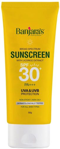 Sunscreen - SPF 30, Key Ingredients : Licorice
