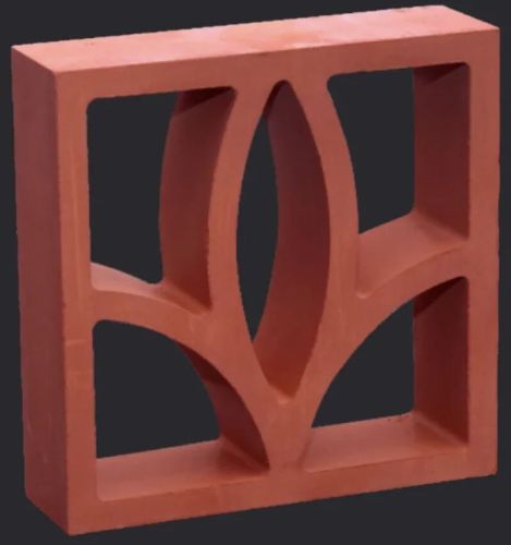 Lily Terracotta Jali, Color : Brown, Weight : 2.5 Kg