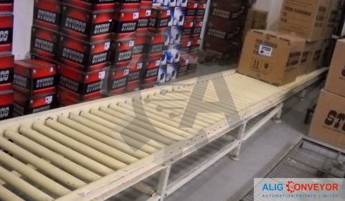 Powered Roller Conveyor, Shape : Rectangular