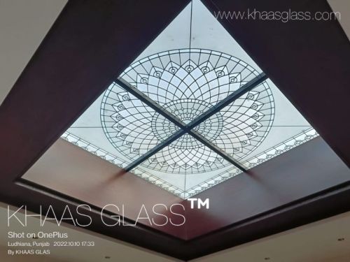 Stained Glass Skylight Customized for Decoration, Door