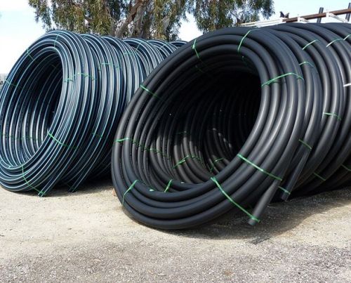 HDPE Pipes, Color : Black for Water Supply, Irrigation, Drainage
