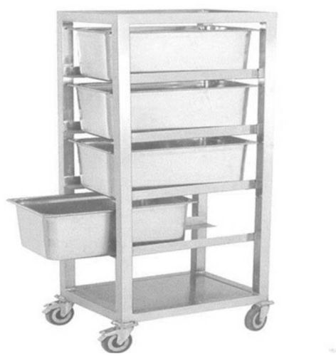 Stainless Steel Food Pan Service Trolley