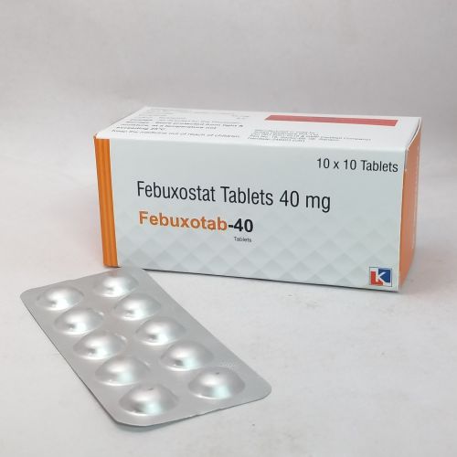 Febuxotab 40mg Febuxostat Tablets, Packaging Type : Blister Pack
