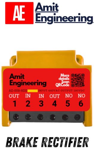 50 Hz Solid State Brake Rectifier, Certificate : CE Certified