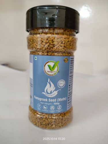 Brown Organic Fenugreek Seed, Packaging Type : Plastic Bottle