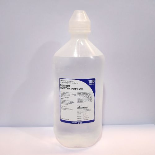 500ml Dextrose 10% IV Fluid, Color : Transparent