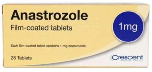 Anastrozole 1mg Film Coated Tablets, Packaging Type : Strips