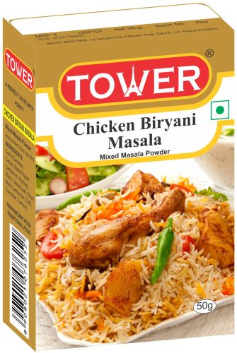 Blended Tower 50 Gm Chicken Biryani Masala, Form : Powder