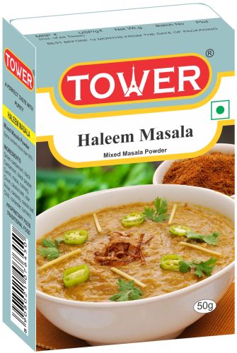 Tower 50 Gm Haleem Masala, Packaging Size : 50g for Cooking