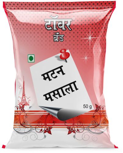 Blended Tower 50 Gm Mutton Masala Pouch, Form : Powder