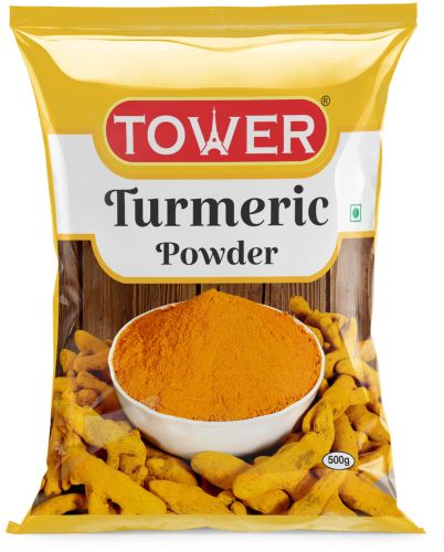 Yellow A Grade Tower 500 Gm Turmeric Powder, Packaging Size : 500g