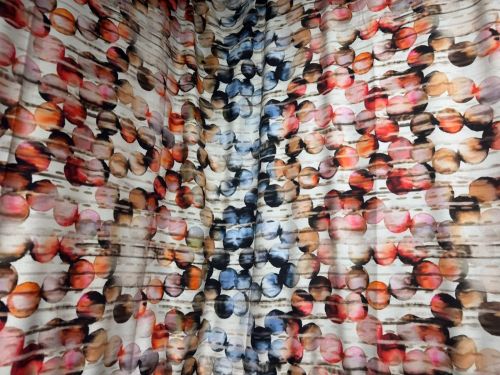Pure Cotton 3D Digital Printed Fabric, Color : Multicolor