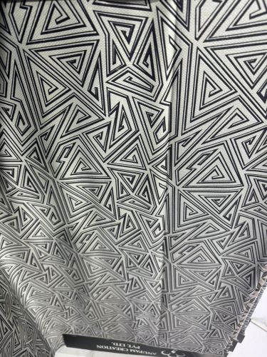 Premium Geometrical Printed Cotton Fabric, Color : Grey