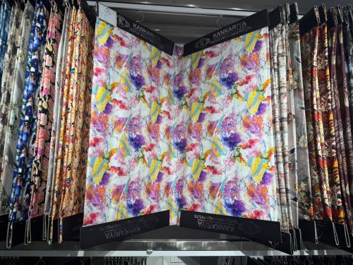 Soft Digital Cotton Print Fabric, Color : Multi Color