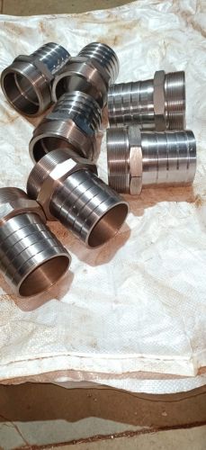 Polished Hose Nipples, Color : Shiny Silver for Automobiles