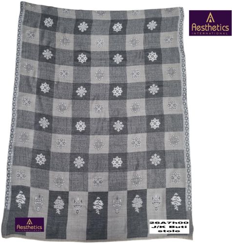 Checked Silk Fancy Check Buti Stoles, Color : Multicolor Standard