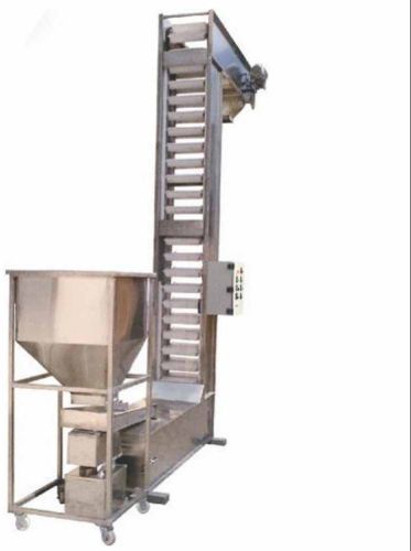 Stainless Steel Automatic Pendulum Bucket Elevator, Color : Silver