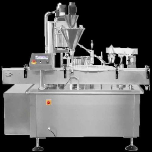 Stainless Steel Semi Automatic Powder Filling Machine, Color : Silver