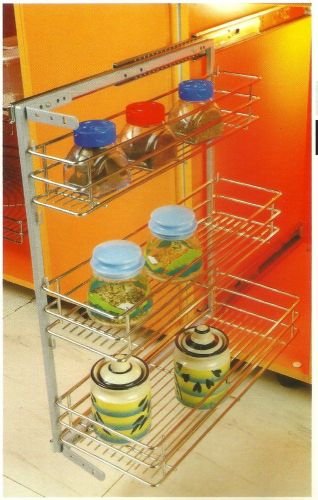 Stainless Steel Single Pull Out Basket ,for Modular Kitchen