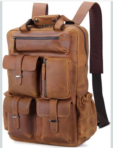 Plain Genuine Leather Bag Medum