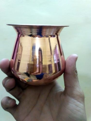 Polished Copper Lota Antique for Pooja