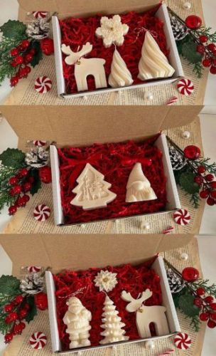 Wax Customised Christmas Gift Candle Set, Color : Assorted Standard