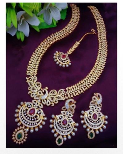 Antique Finish Temple Jewellery Necklace Set for Traditional Occasions