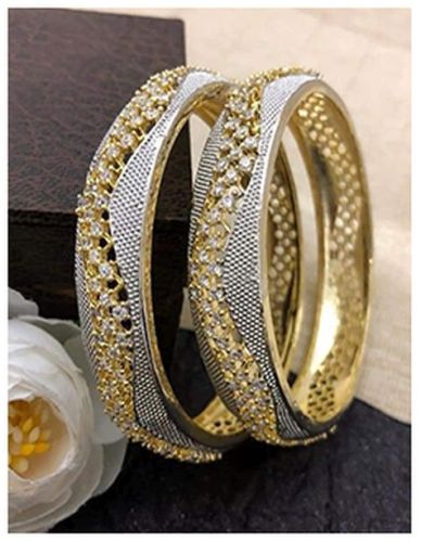 Dual Tone Lightweight Designer Bangles, Packaging Type : Box