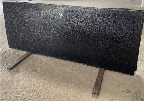 Leather Black Granite Slab, Thickness : All Sizes
