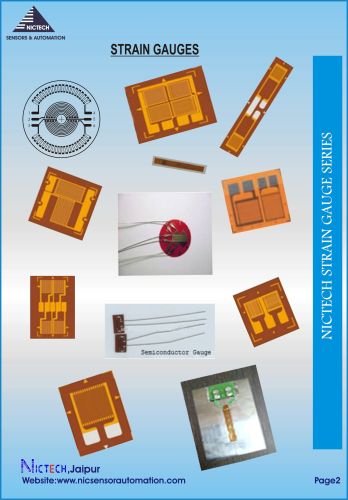 Polyimide Strain Gauge, Color : Brown, Silver, Packaging Type : Box