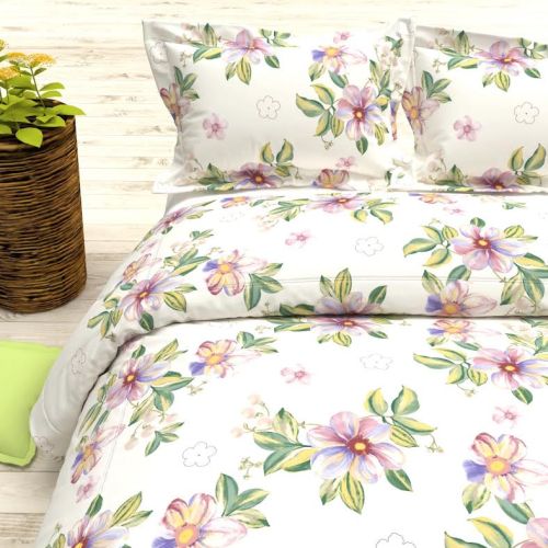 Printed Cotton Bed Sheet Queen