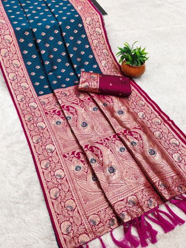 Weaving Art Soft Silk Saree Festive Wear
