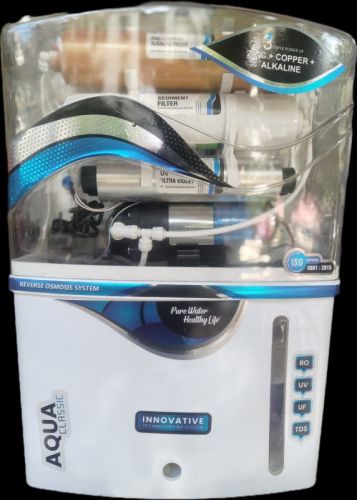 Automatic Electric Plastic RO Water Purifier, Color : White