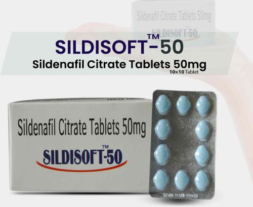 Sildisoft 50mg Tablets, Packaging Size : 10*10