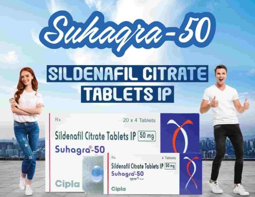 Suhagra 50 Mg Tablets, Packaging Type : Blister Pack