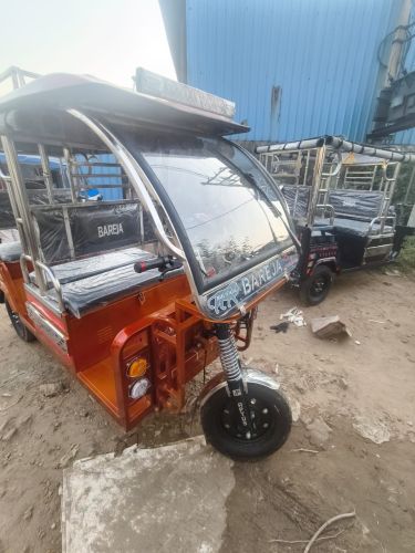 Steel Frame Electric Rickshaw for Passenger Transportation