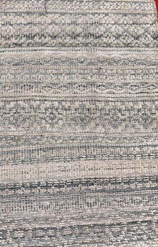 Textured Grey Pattern Handmade Woollen Carpet