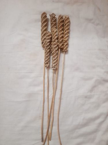 Untreated Natural Dried Vine Candle, Color : Brown