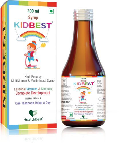 Healthbest Kids Multivitamin Syrup, Form : Liquid