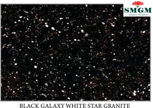 17mm+ Black Galaxy White Star Granite, Shape : Rectangle