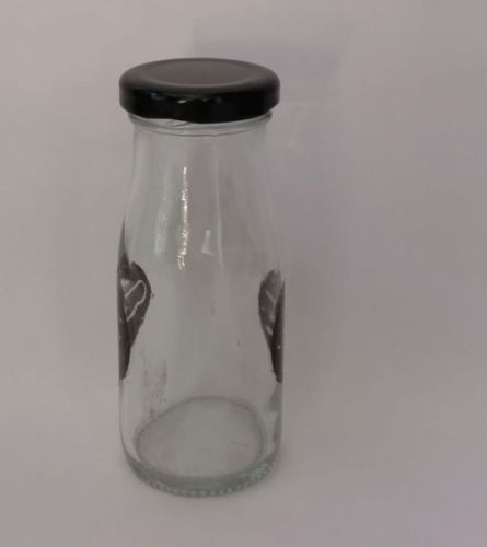100ml Glass Milk Bottle, Color : Transparent